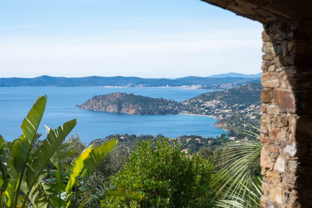 View from the lower terrace