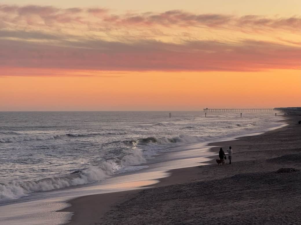 Wake up to glowing coastal sunrises and peaceful morning walks along Kure Beach — this is the kind of view that resets your soul.