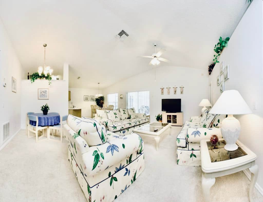 Living space offering plenty of comfy seating