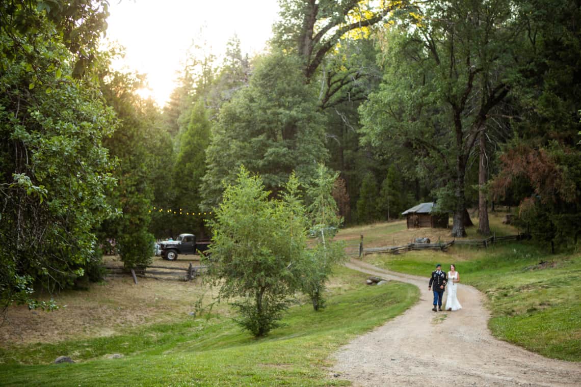 couple walking down the path