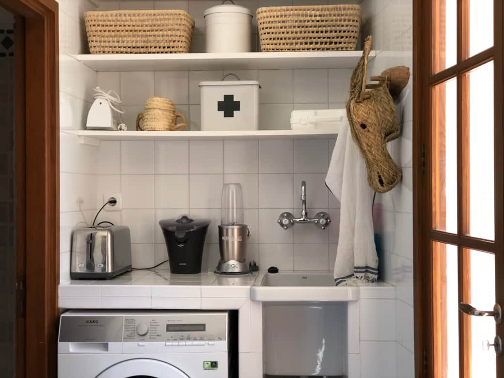 Laundry area off the kitchen