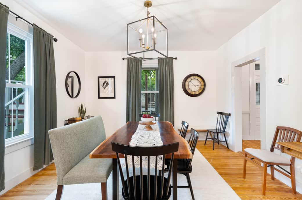 Charming, spacious, and beautifully appointed. Perfect for your next family meal Charming, spacious, and beautifully appointed. Perfect for your next family meal