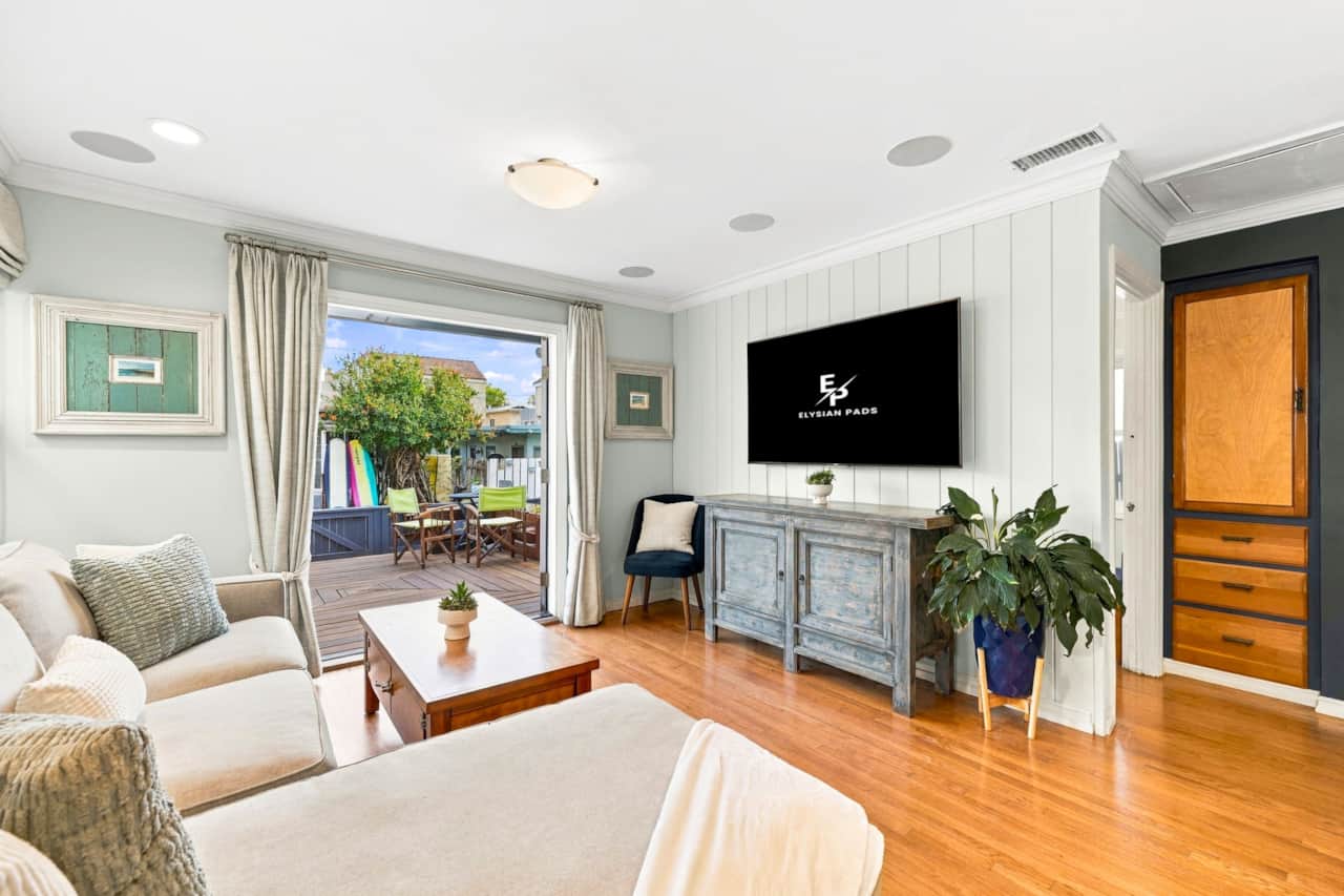 Living Room with Direct Deck Access