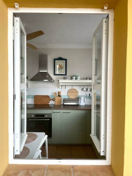 Kitchen from terrace