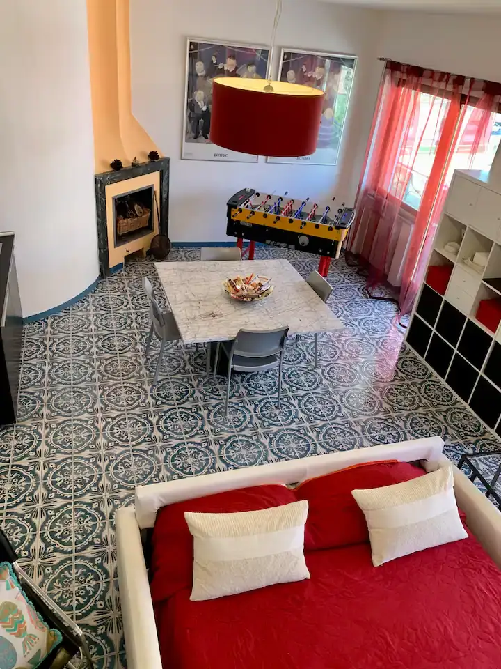 Table and foosball Table and foosball