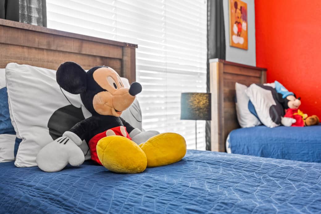 Minnie Mouse themed bedroom
