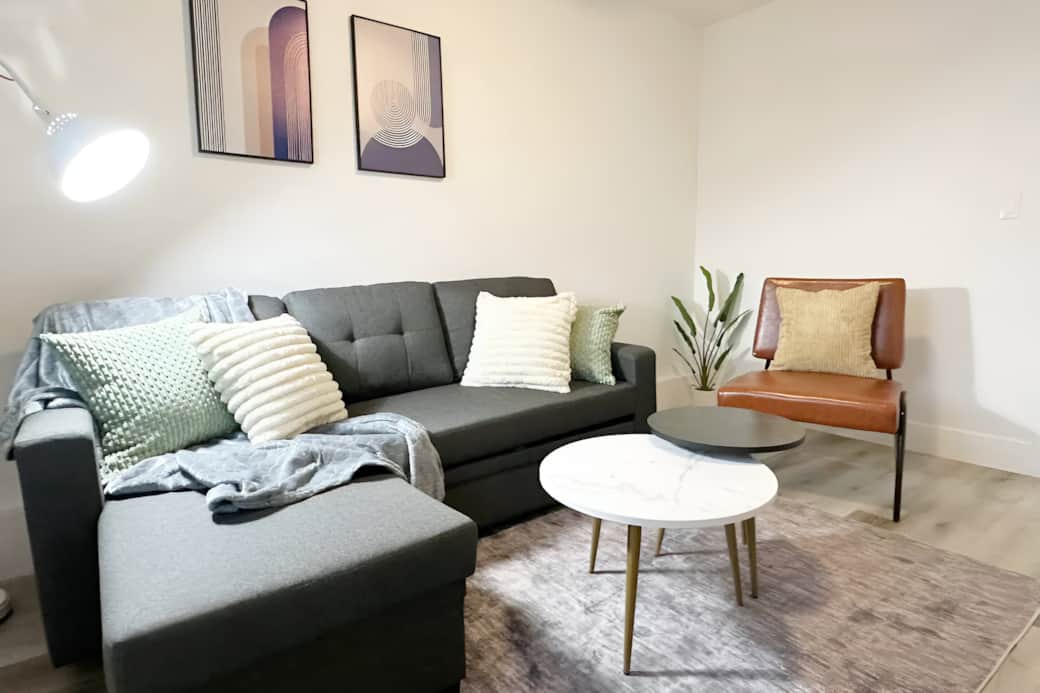 A versatile space for lounging or sleeping. Our sofa bed is perfect for guests of all kinds.
