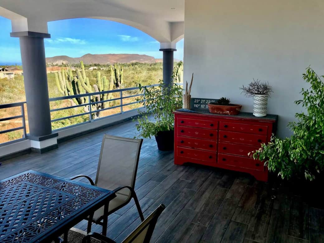 Another view from the second floor deck. You can see the hills of the San Pedrito surf point off in the distance. Another view from the second floor deck. You can see the hills of the San Pedrito surf point off in the distance.