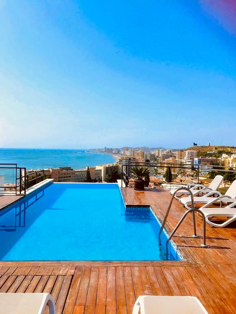 Shared infinity pool with panoramic views Shared infinity pool with panoramic views