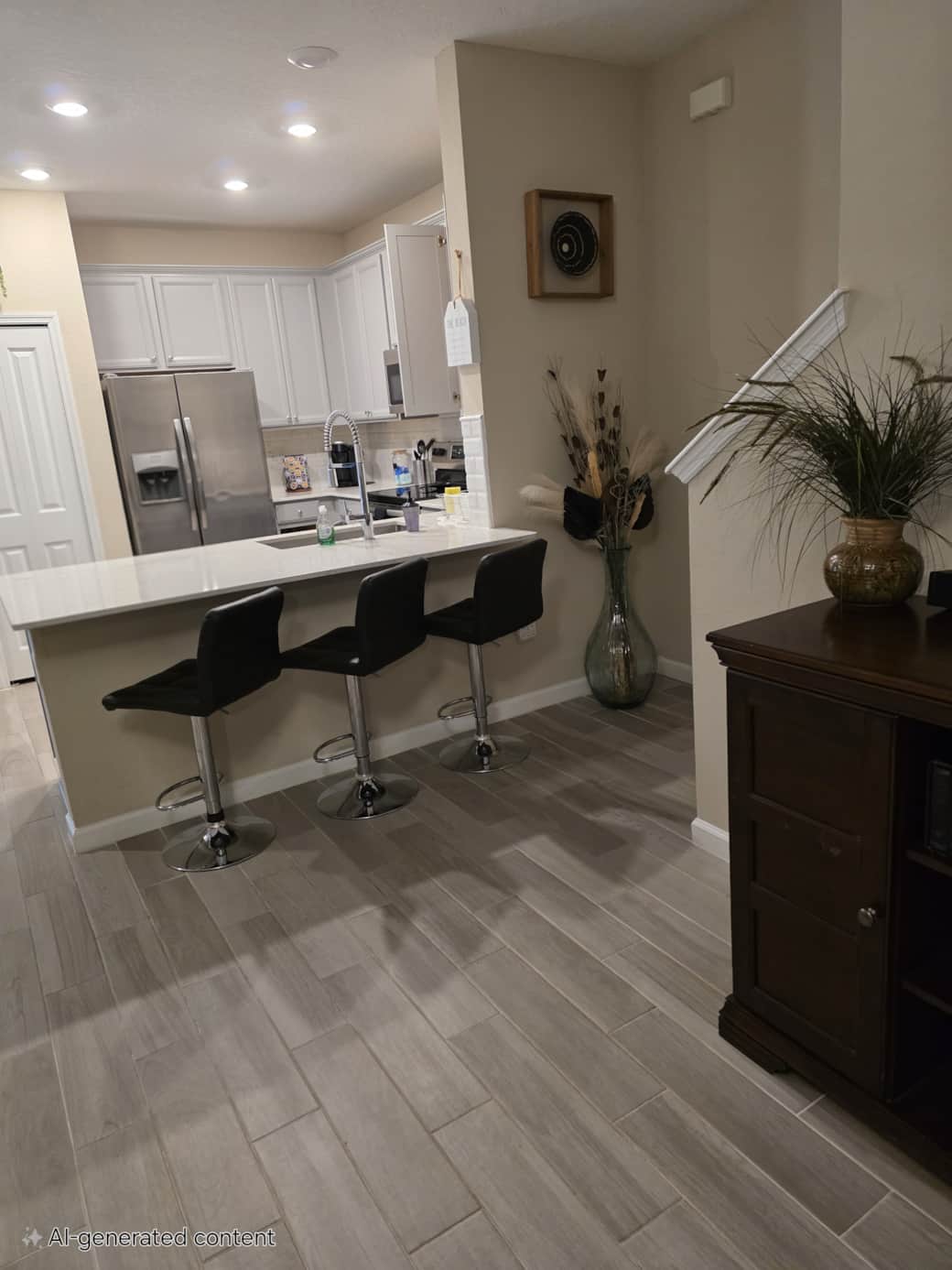 Spacious bar seating area