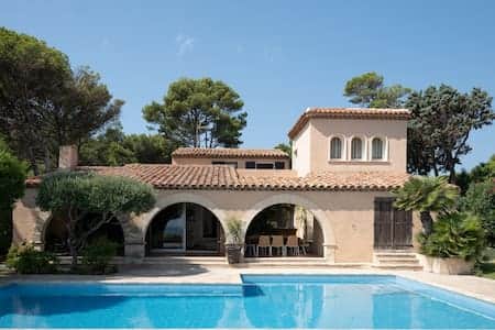Exterior view, swimming pool, villa, garden