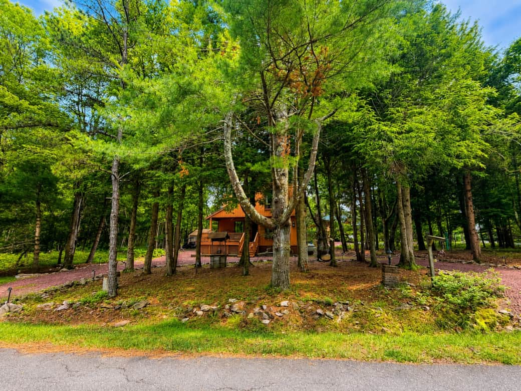Tucked into the Pocono woods/