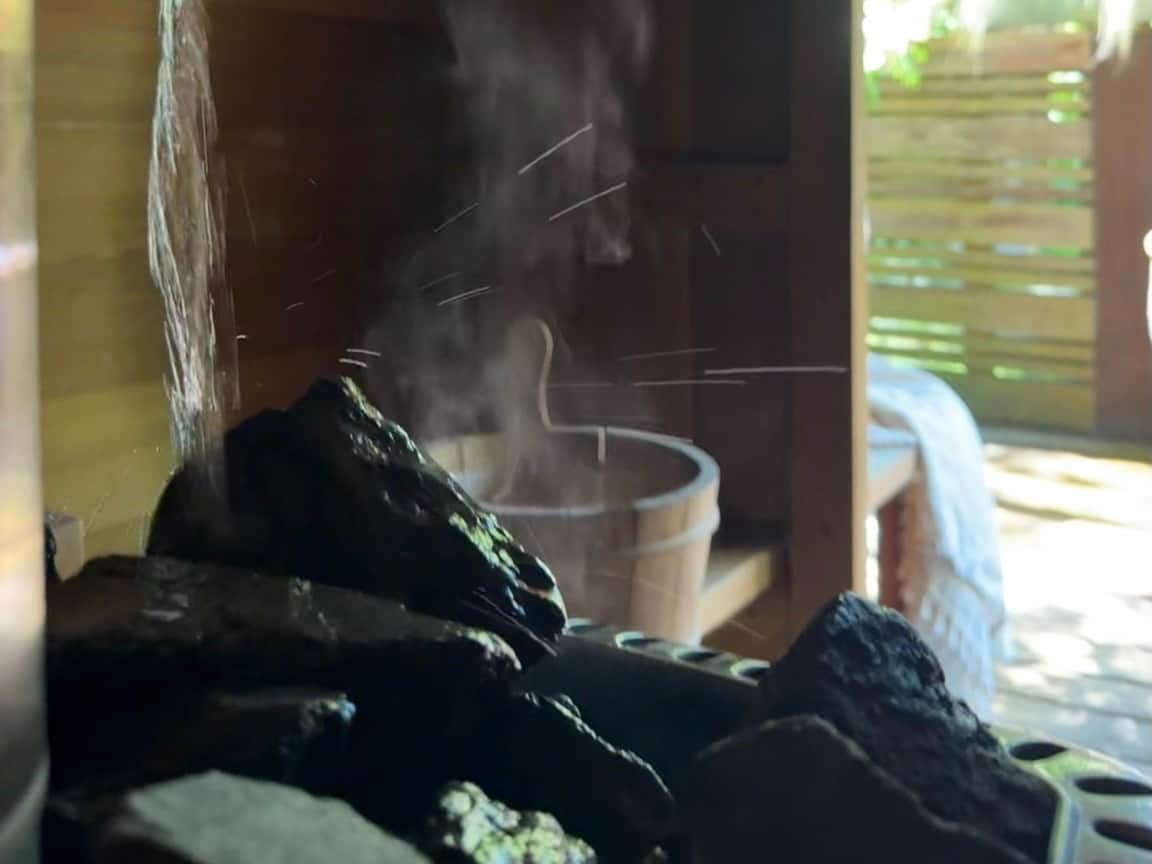 Water and steam.