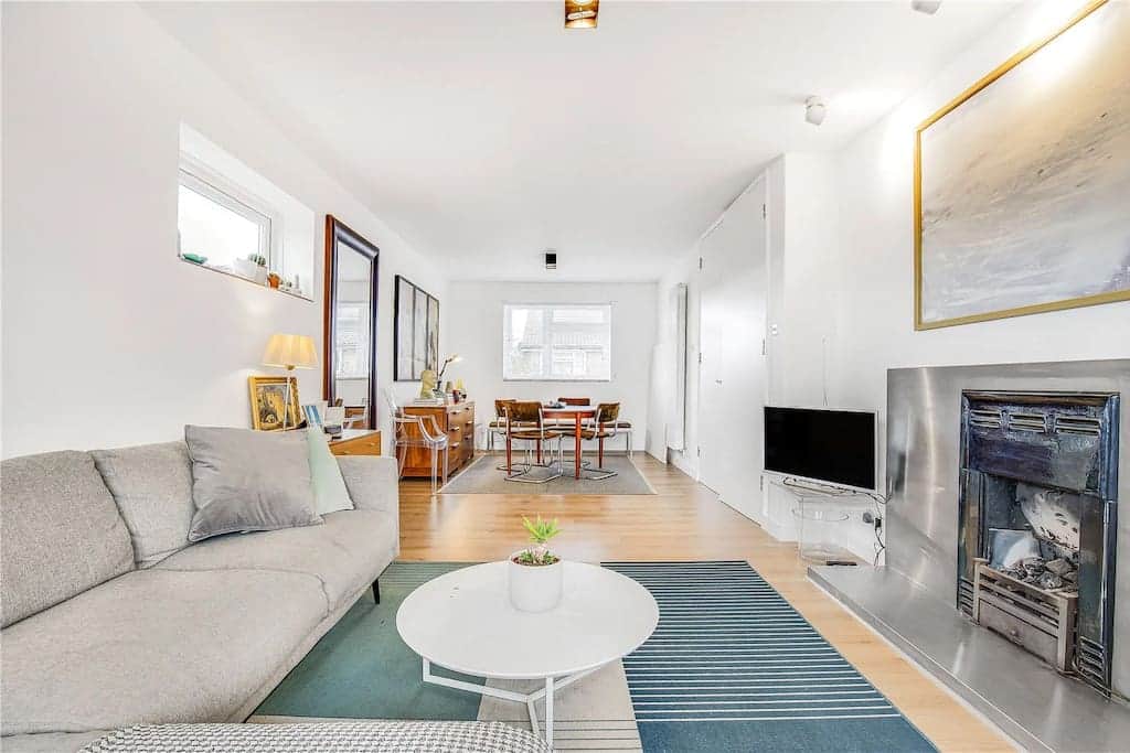 Large bright living area.