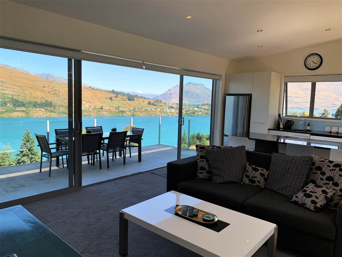 Stunning lake views from living room