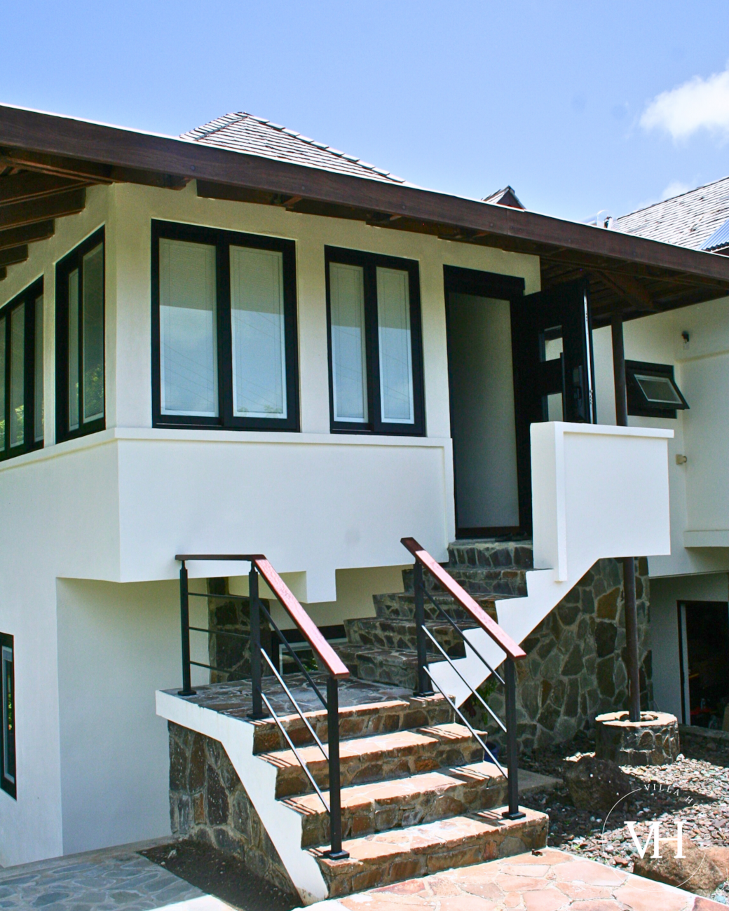 Private apartment entrance with a smart lock secured by your own personal code for easy access.