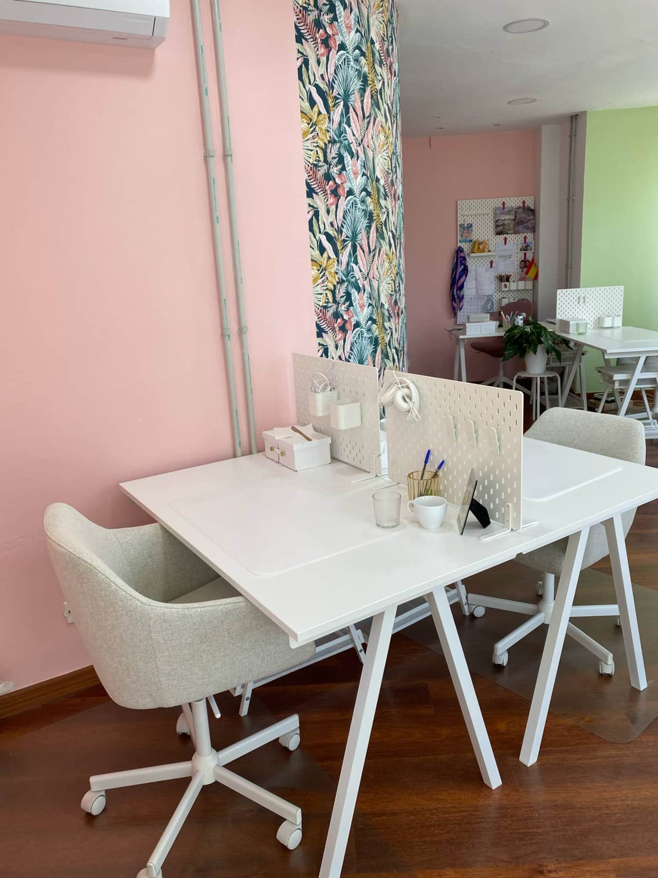 Comfortable chairs and modern interior.