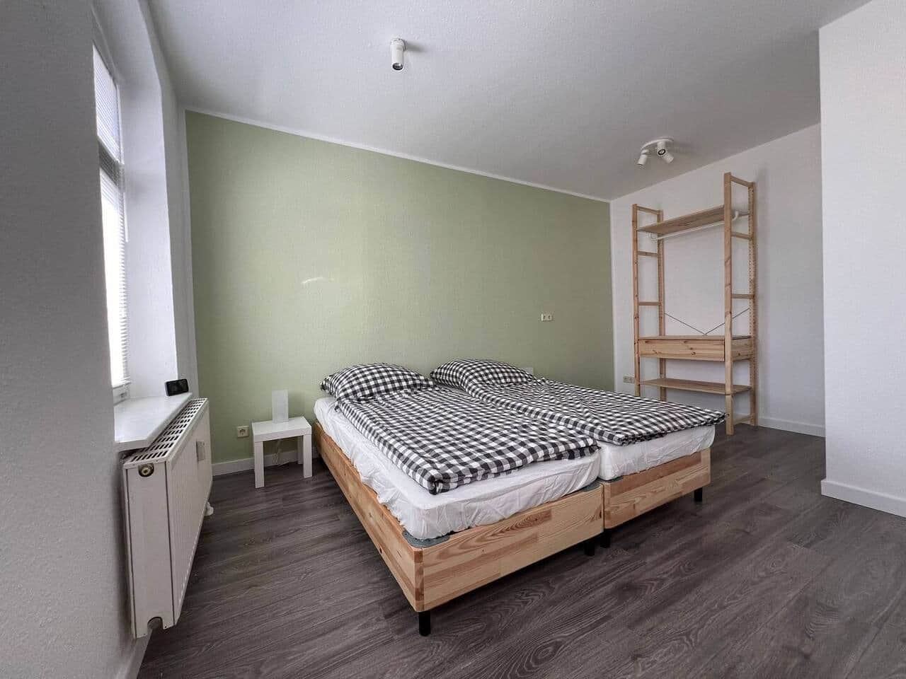 Schalfzimmer mit Doppelbett