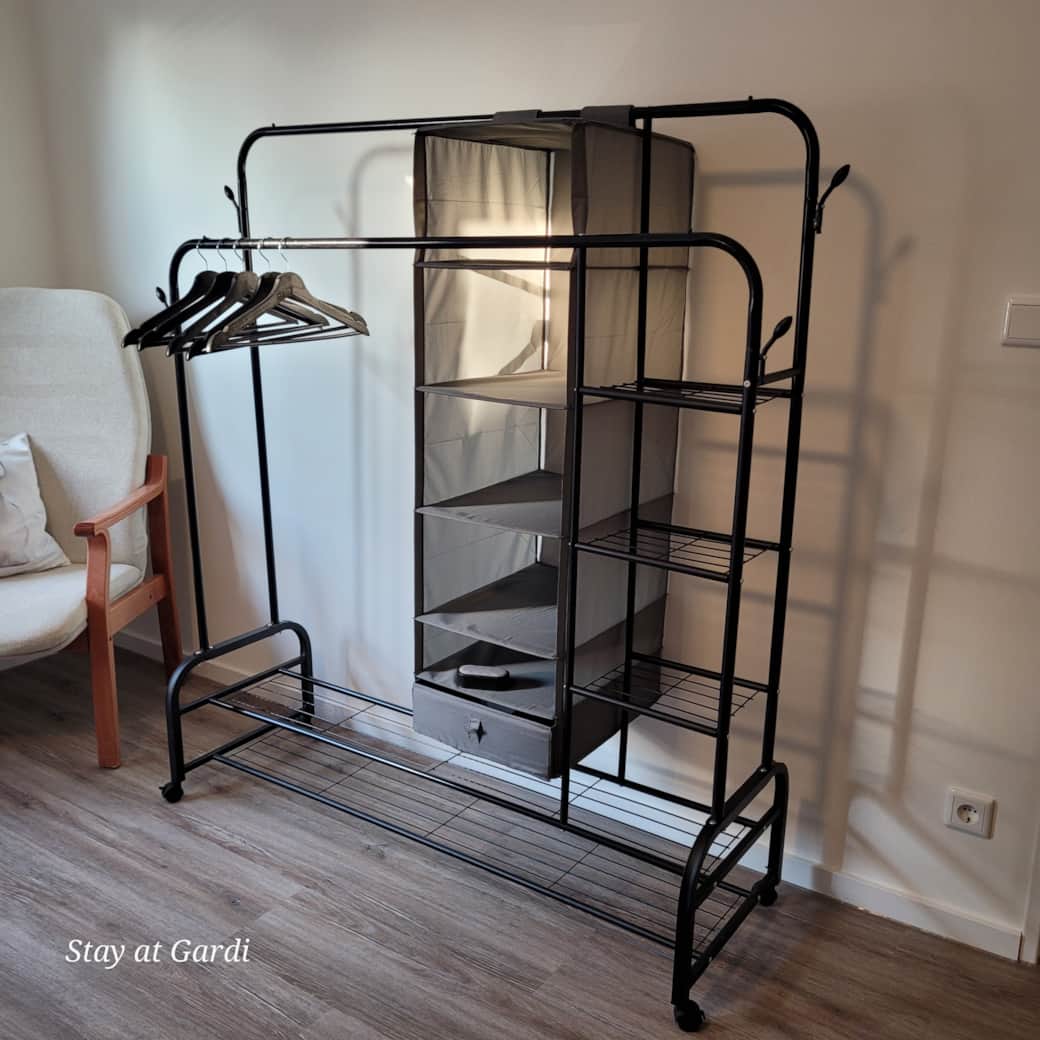 Unterbringung von Kleidung und Co.