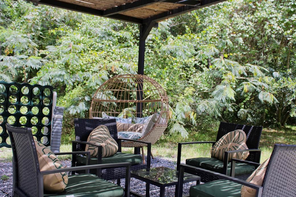 Enjoy the amazing view of the trees and birds while sitting in shade! Enjoy the amazing view of the trees and birds while sitting in shade!