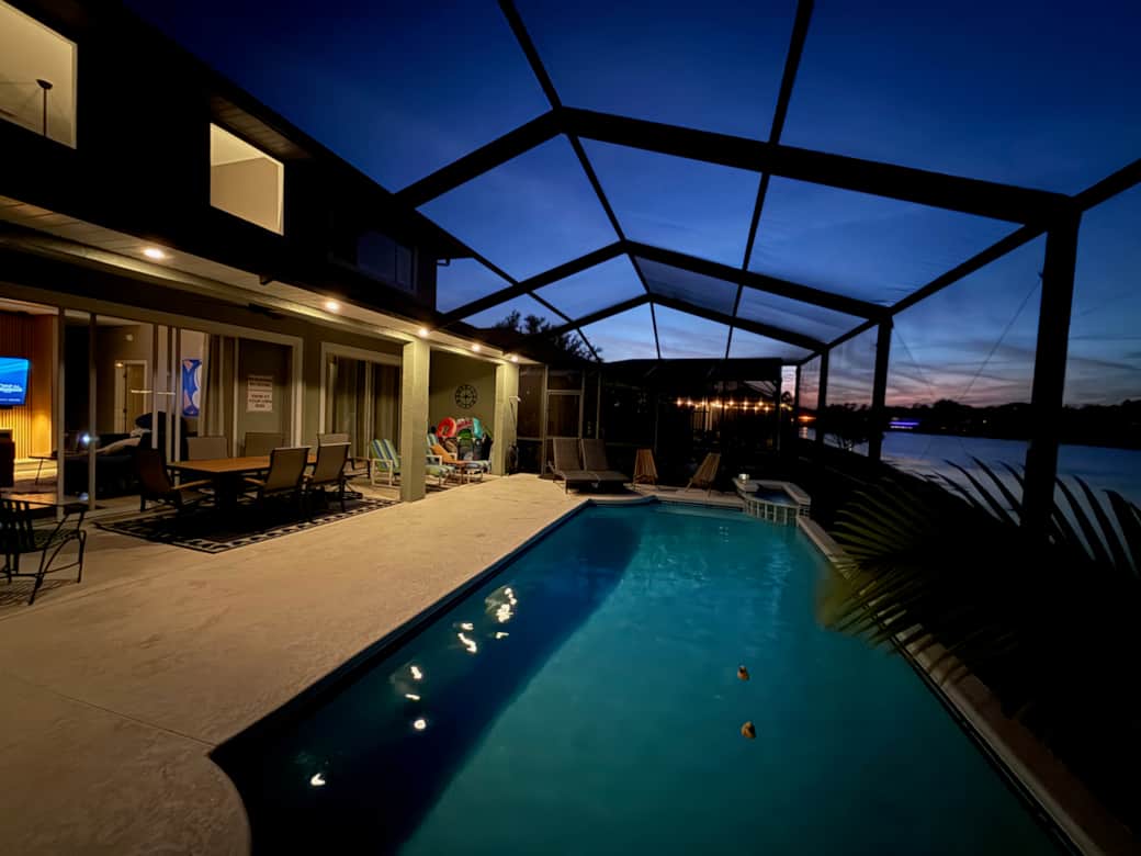 Pool Deck at Night