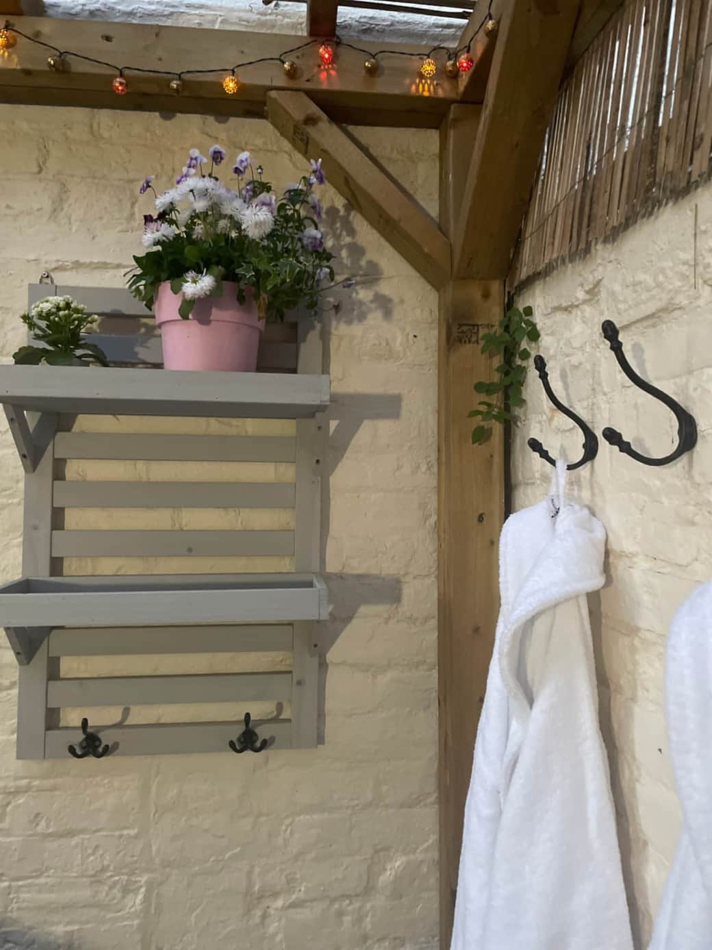 Hottub bathrobes at Bluebirds Holiday Cottage