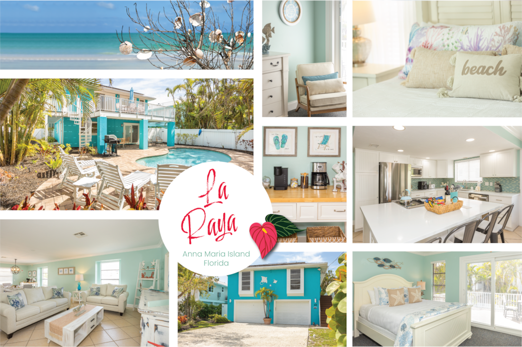 3 BR/2BA family-friendly AMI retreat with private pool near Bean Point and Pine Ave