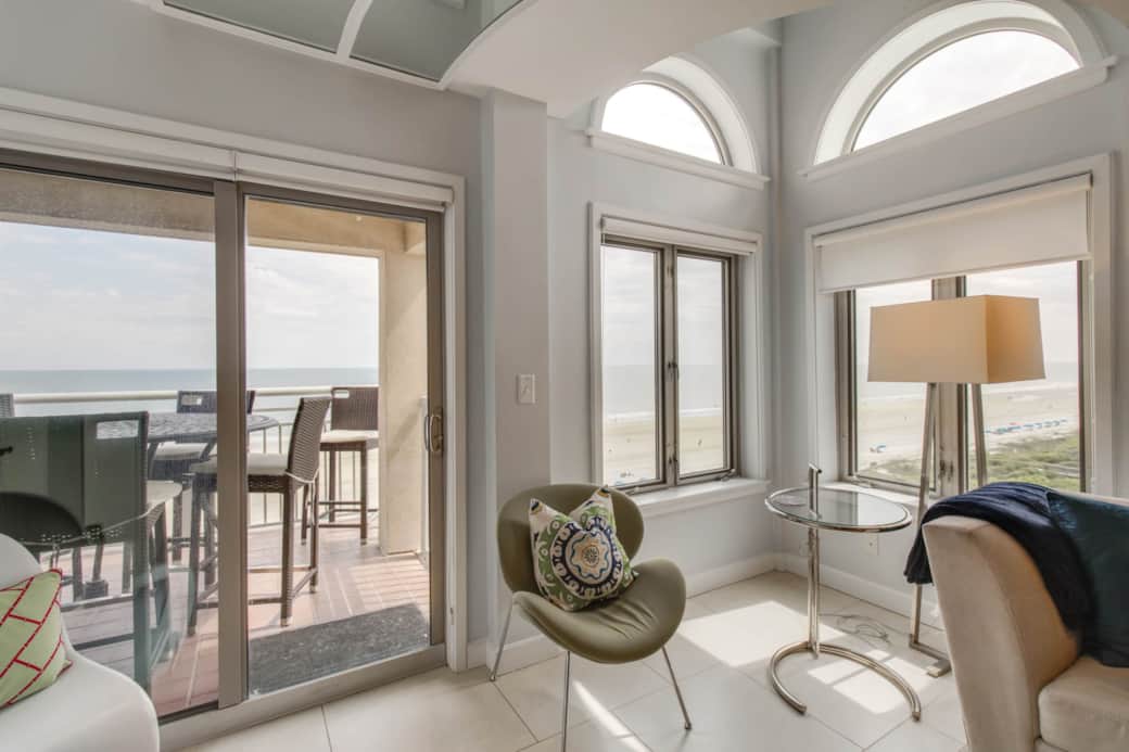 Balcony off of Living Room with Ocean View