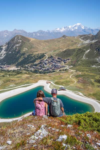 La Plagne hiking in roc du diable