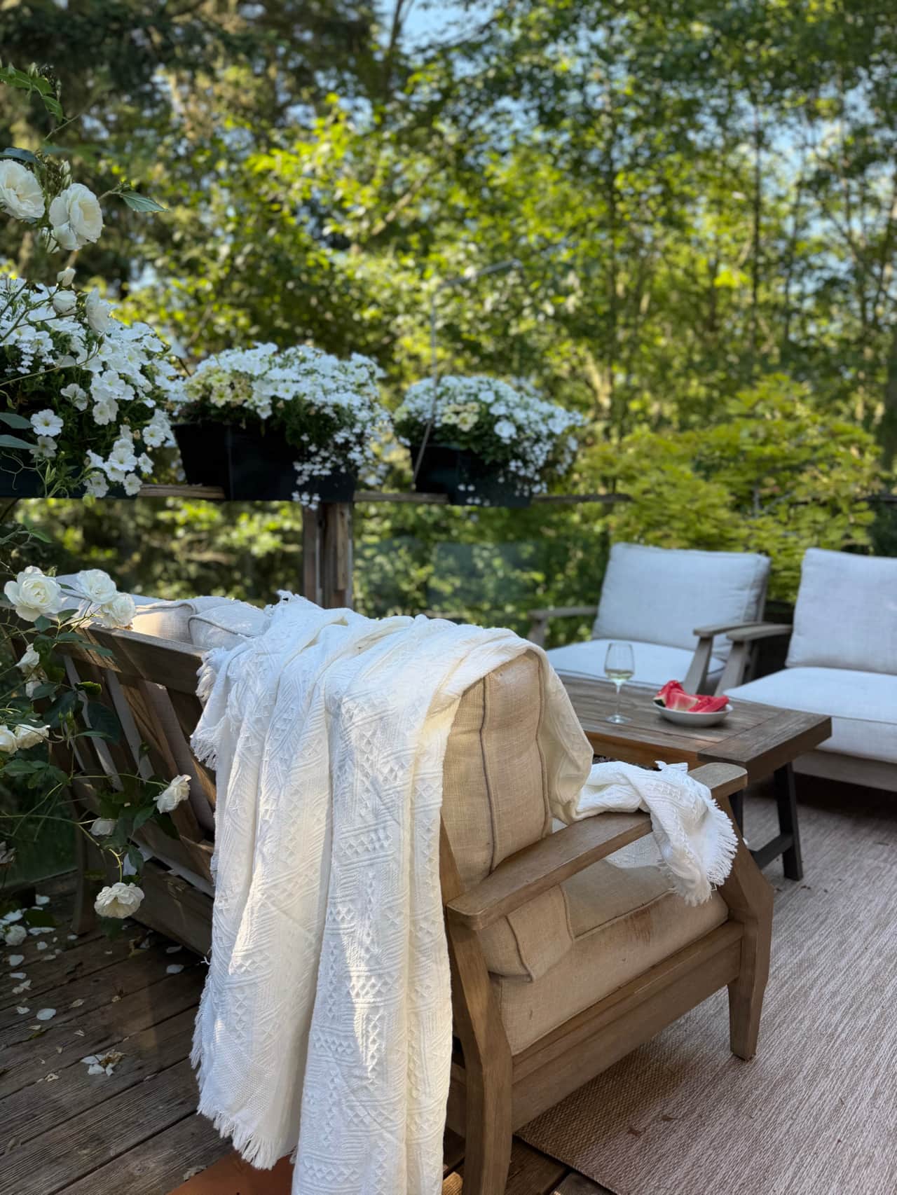 A quiet place to settle in among the trees