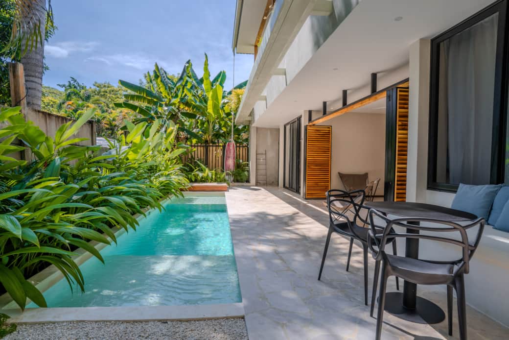 Private terrace and pool