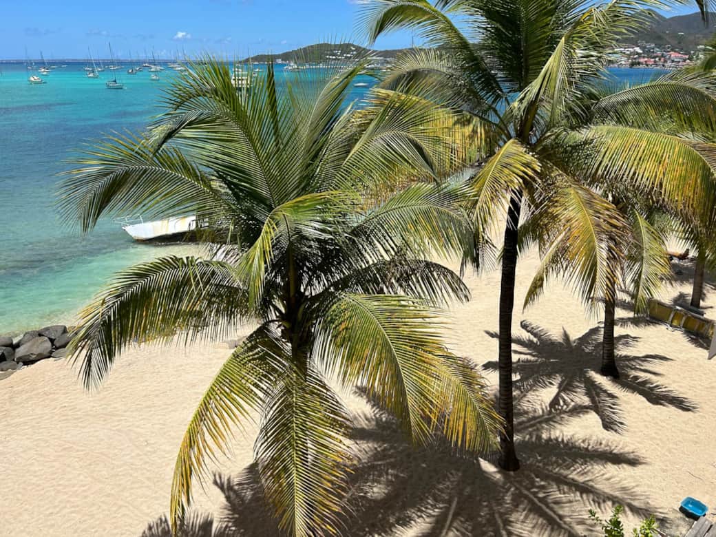 Private beach in Marigot