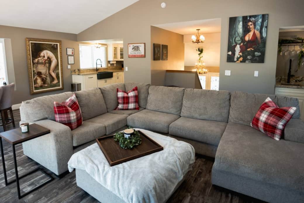 Living room, Kitchen
