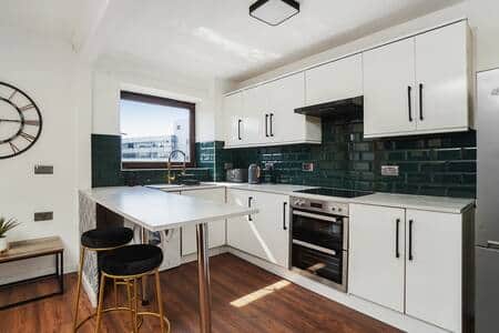 Tiled kitchen 