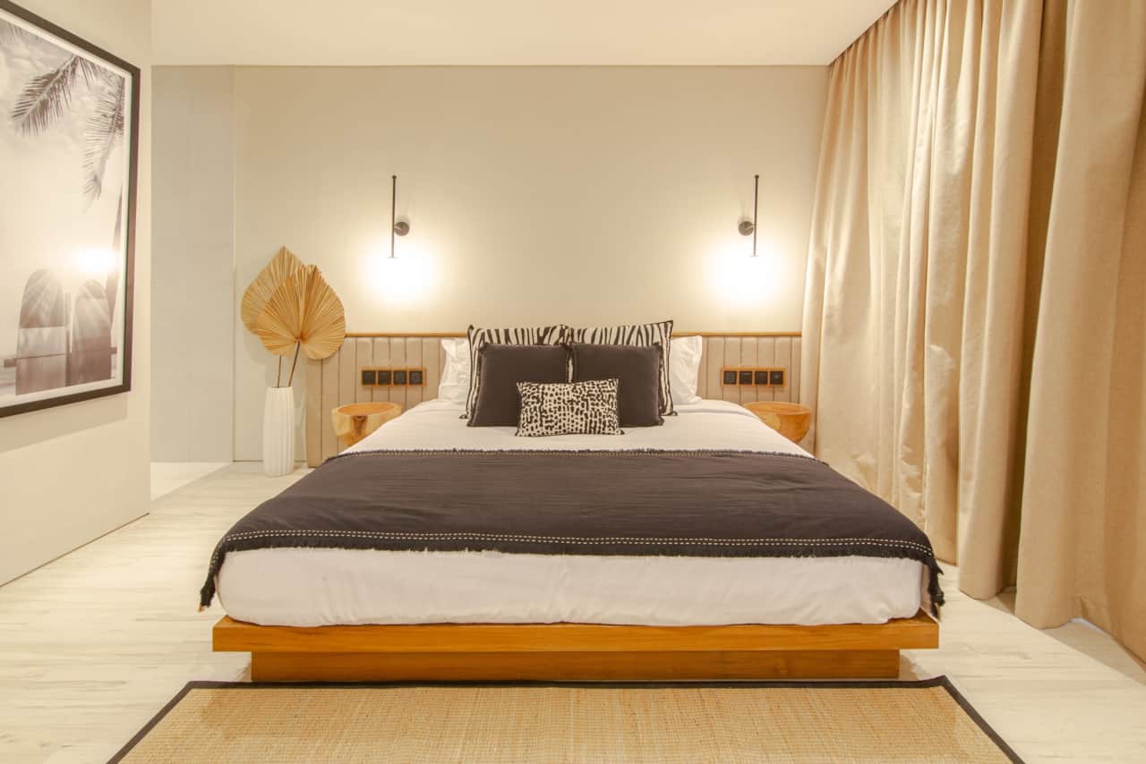 The cozy and spacious bedroom for a good night's rest