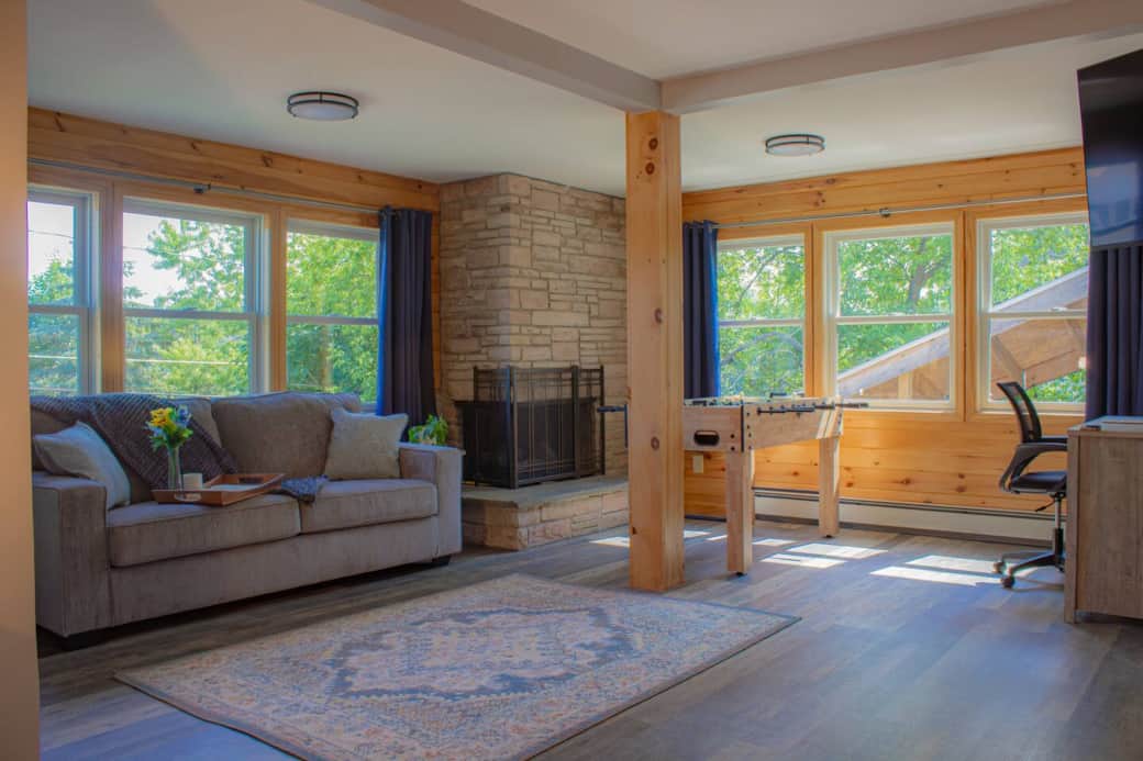 Championship regulation size Foosball table to enjoy.