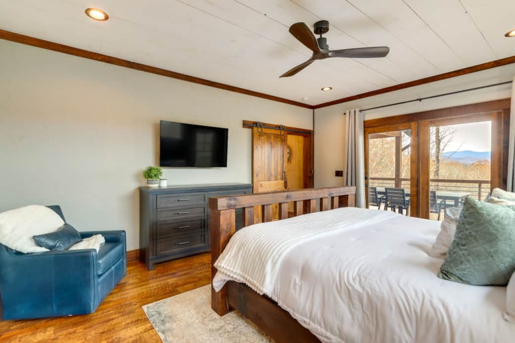 Master Bedroom | Covered Back Deck Access