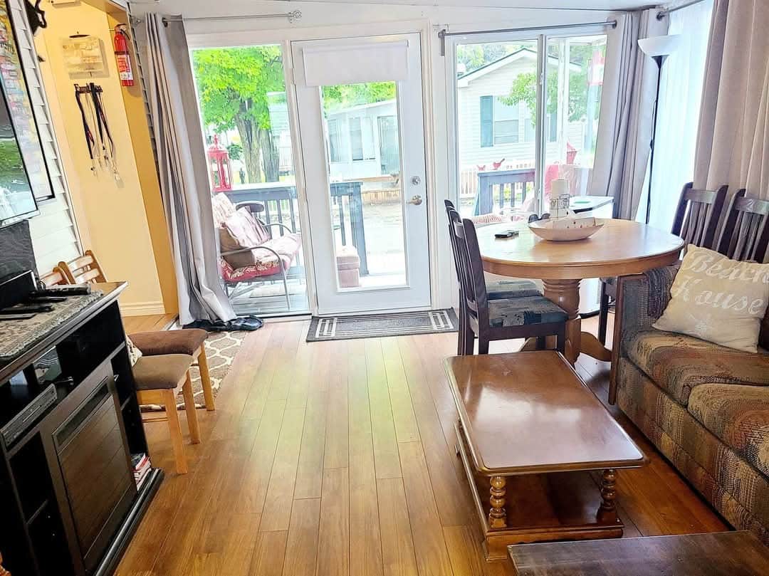 Dining and living area
