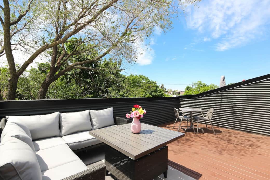 Terrasse sur le toit