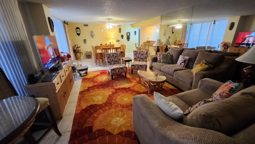 Spacious Living Room and Dining Room