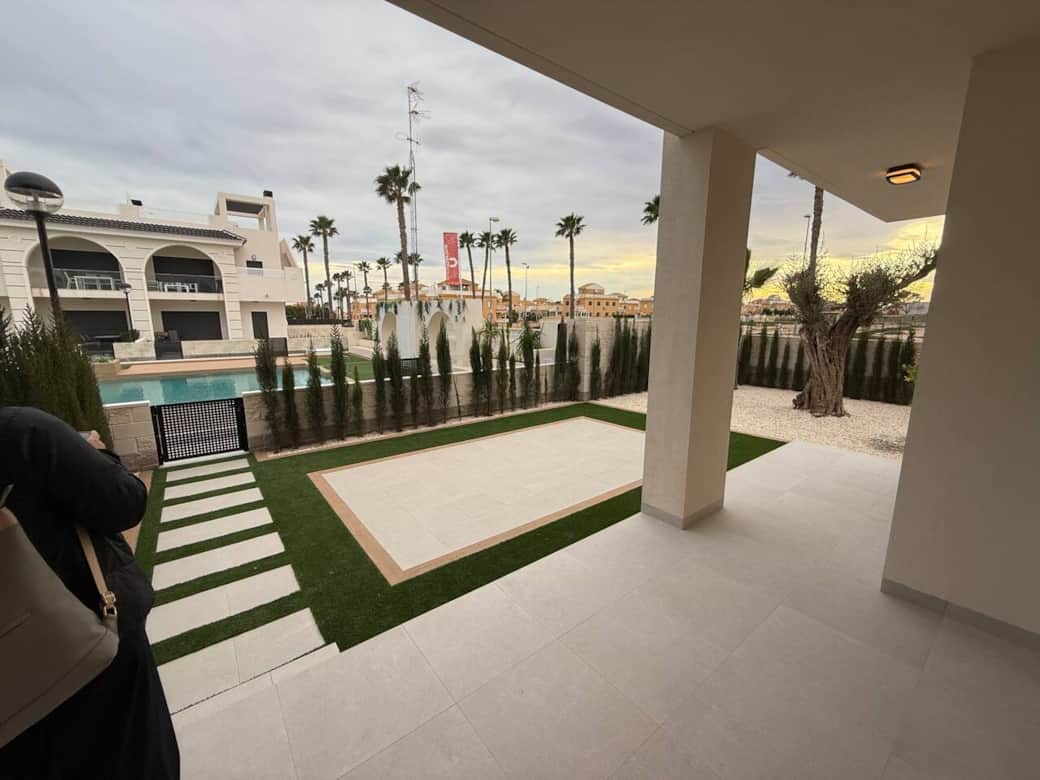 Die überdachte Terrasse