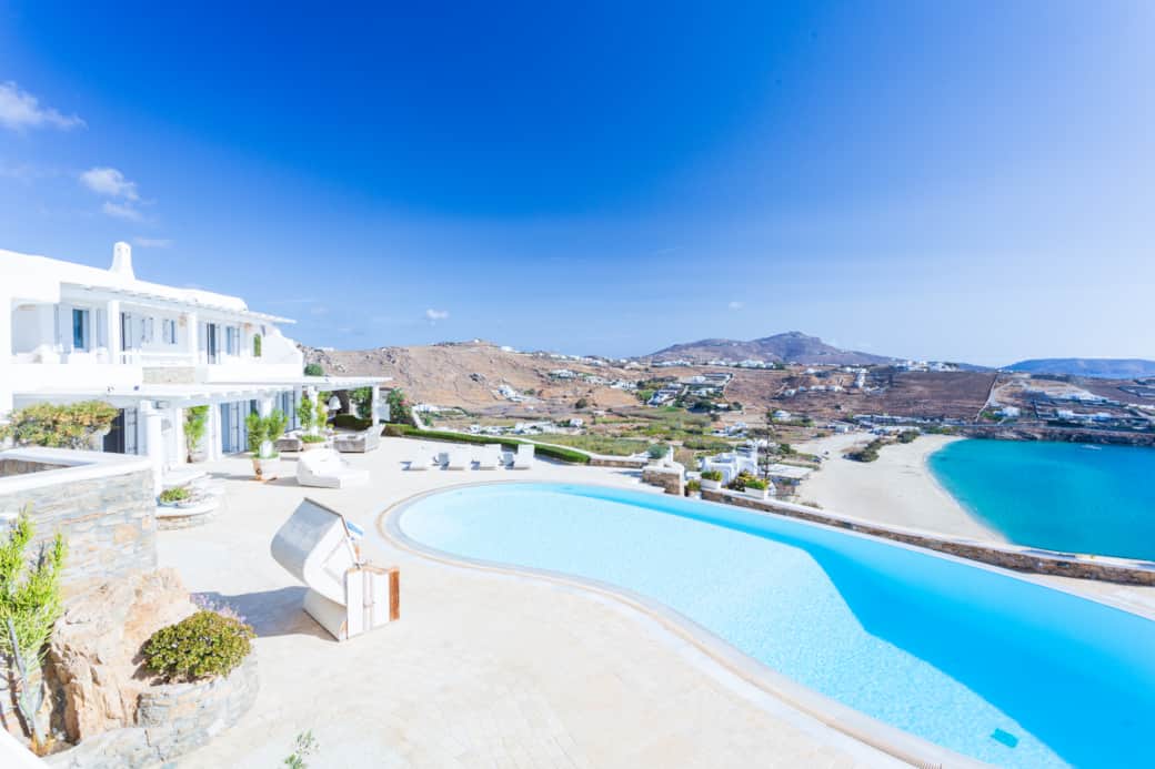 Villa with beach view