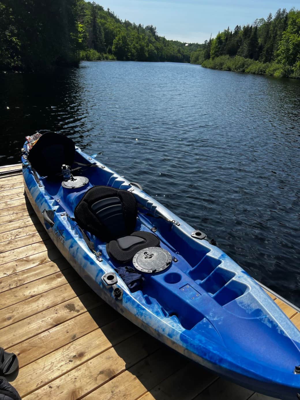 16 kayak on dock