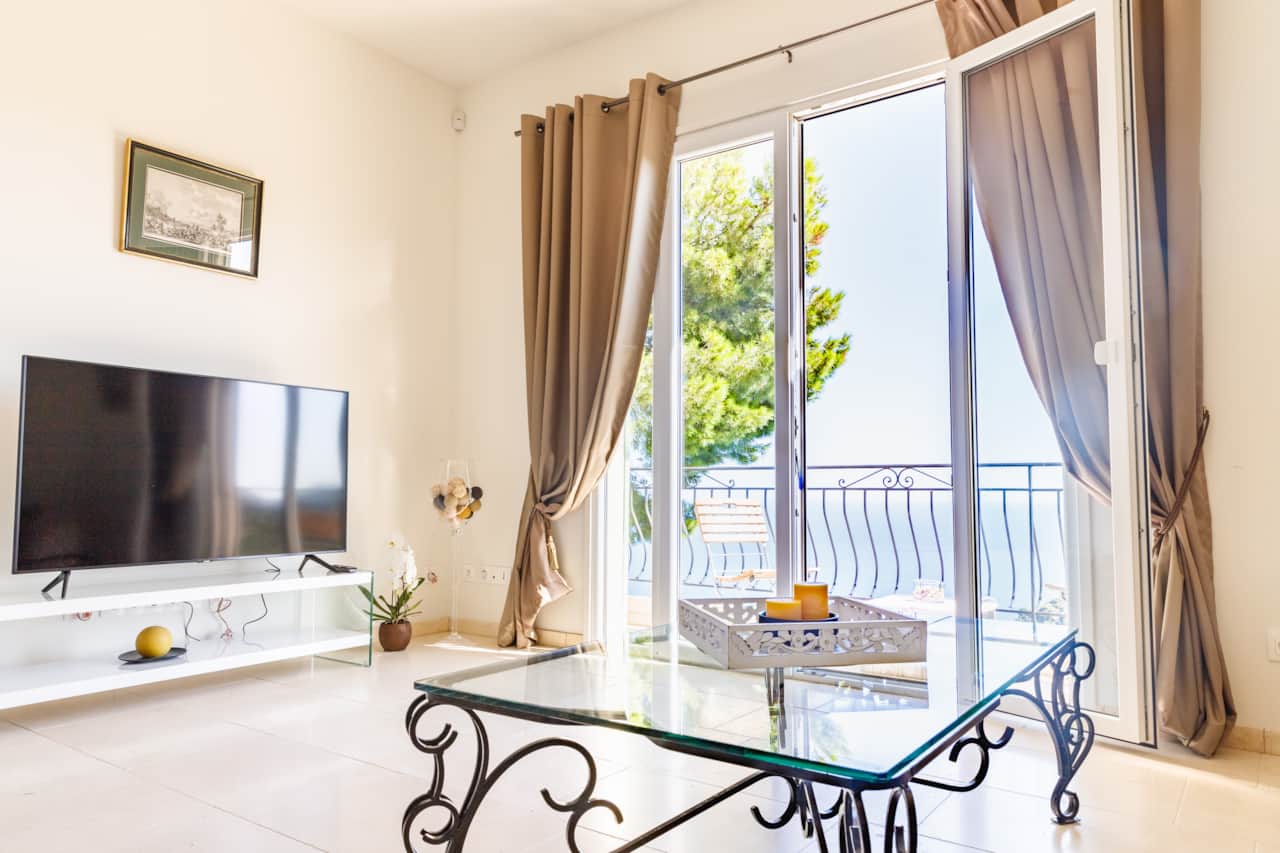 Living room and terrace