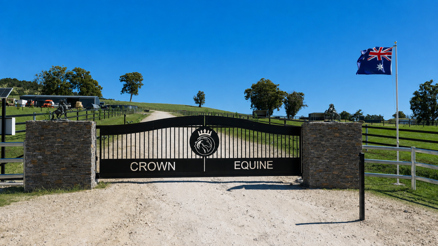 Crown Equine Front Gate Crown Equine Front Gate