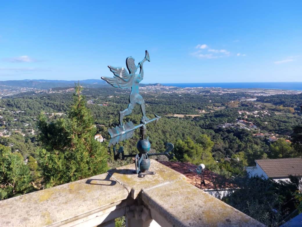 The valley direction towards Blanes.
