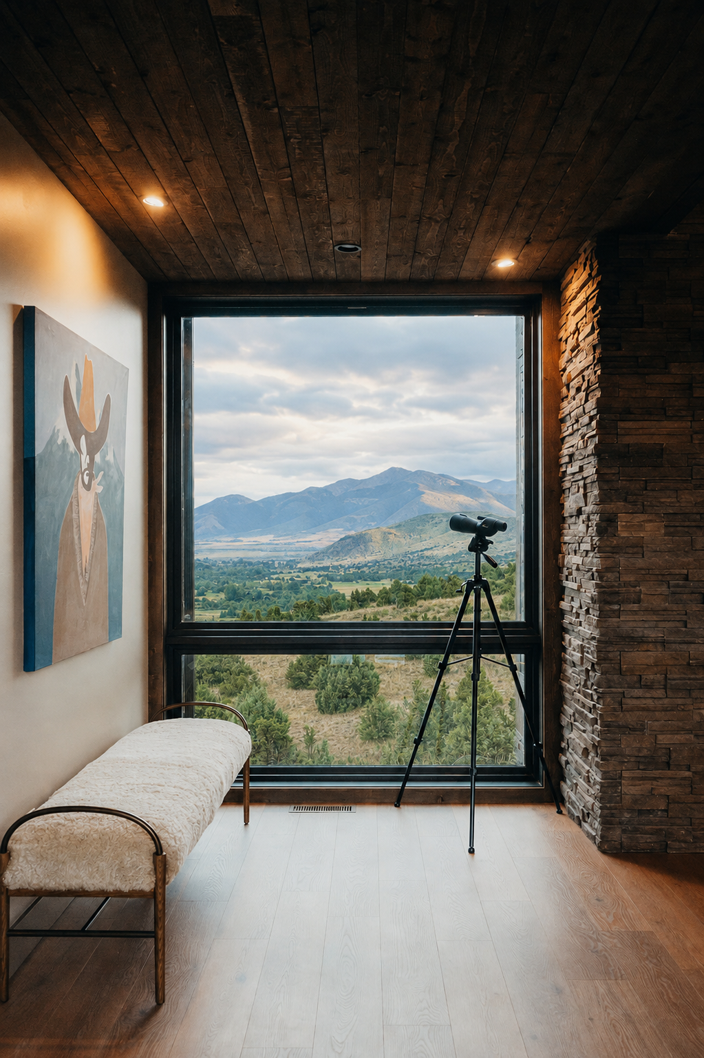 Dual-sided glass entry with expansive views of Paradise Valley Dual-sided glass entry with expansive views of Paradise Valley