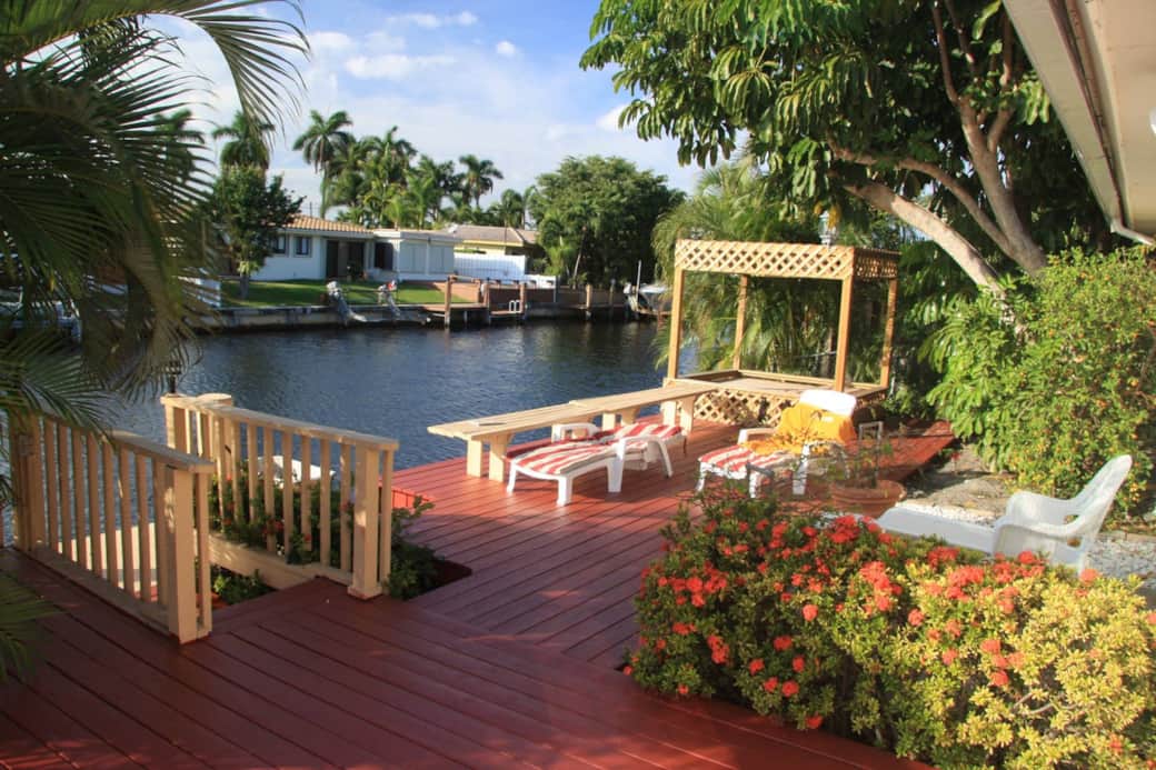 Gazebo on canal