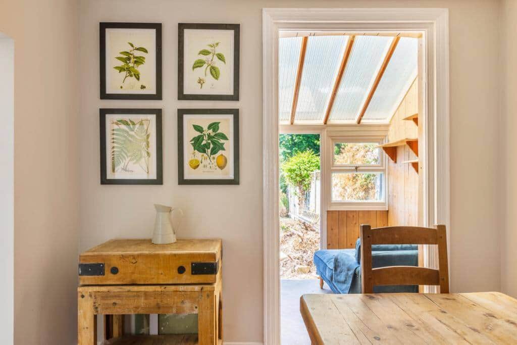 Back door leading to garden