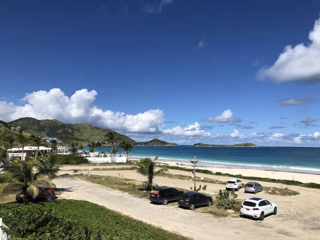 View from the villa on the beach Matisse